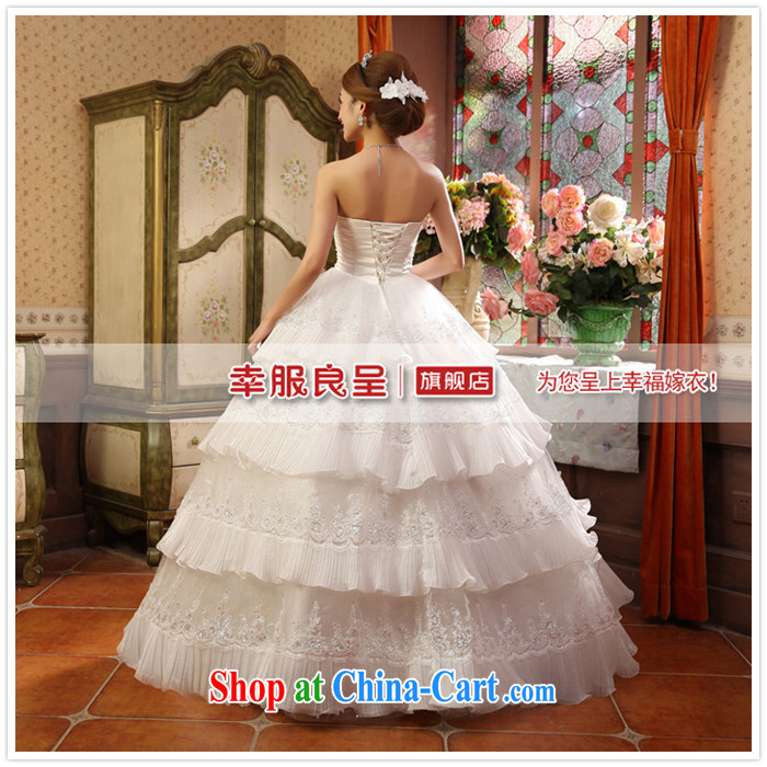 2015 new service was good at Korean fashion Princess Mary Magdalene chest bridal wedding dress with sweet wedding dress, white XXL pictures, price, brand platters! Elections are good character, the national distribution, so why buy now enjoy more preferential! Health