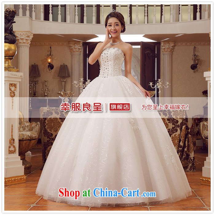 A good service is 2015 new Korean bridal fashion wiped his chest, wedding dress parquet drill with wedding dress white 4XL pictures, price, brand platters! Elections are good character, the national distribution, so why buy now enjoy more preferential! Health