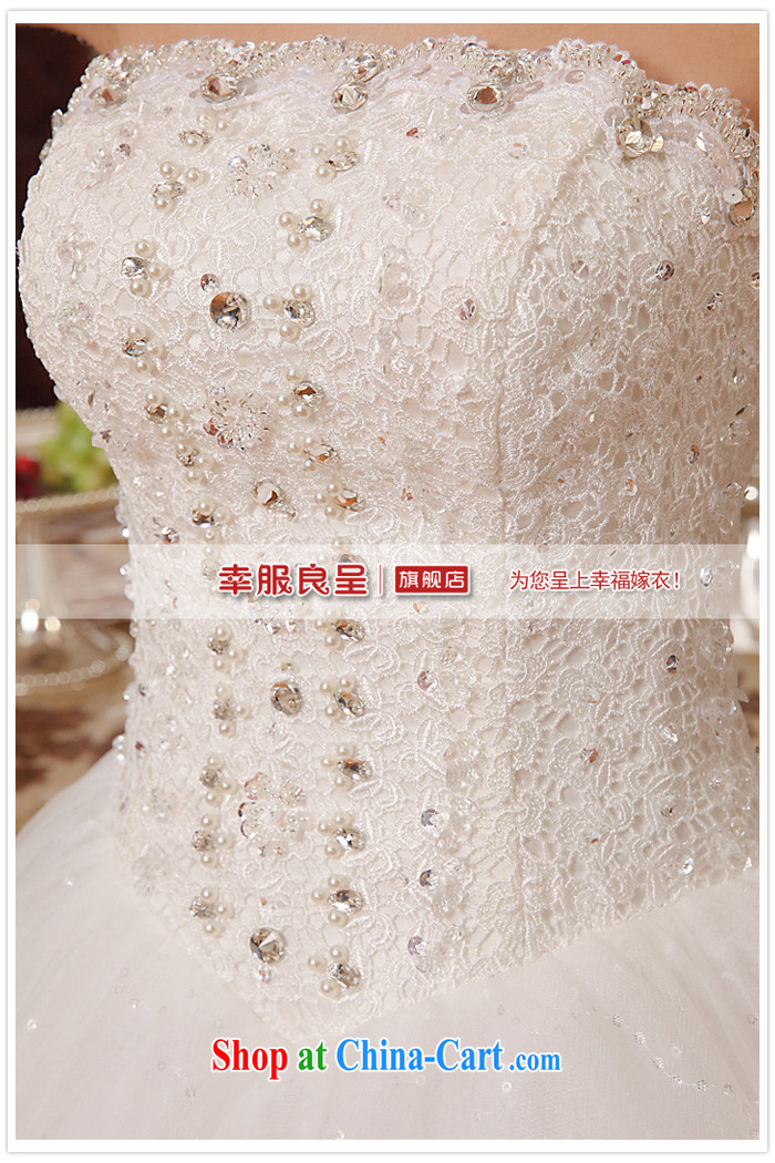 A good service is 2015 new Korean bridal fashion wiped his chest, wedding dress parquet drill with wedding dress white 4XL pictures, price, brand platters! Elections are good character, the national distribution, so why buy now enjoy more preferential! Health