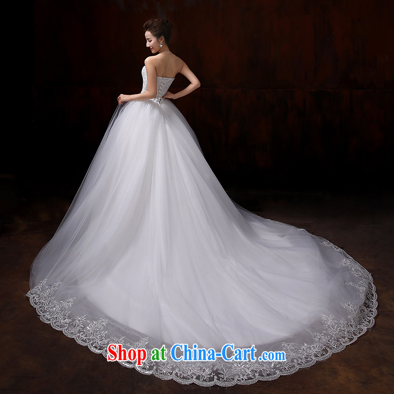 Flower Angel Cayman 2014 new and stylish and elegant lace lace wiped his chest to tie bridal elegant wedding tails, XXL, flower Angel (DUOQIMAN), online shopping