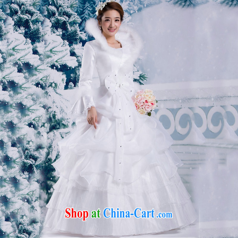 It is also optimized their swords into plowshares and winter, Korean winter wedding dresses 2014 new, high standard, for the collar long-sleeved the cotton thick with YSB 2082 white XXL, yet also optimize their swords into plowshares, and shopping on the