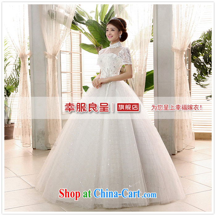 A good service is 2015 new bride Korean stylish wedding dress shoulders back exposed Princess with wedding dress white XXL pictures, price, brand platters! Elections are good character, the national distribution, so why buy now enjoy more preferential! Health