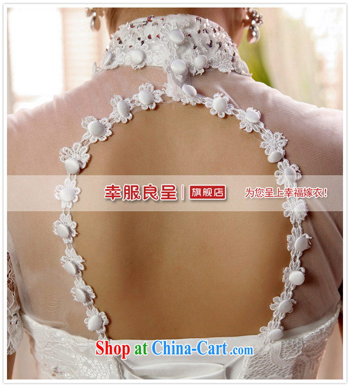 A good service is 2015 new bride Korean stylish wedding dress shoulders back exposed Princess with wedding dress white XXL pictures, price, brand platters! Elections are good character, the national distribution, so why buy now enjoy more preferential! Health