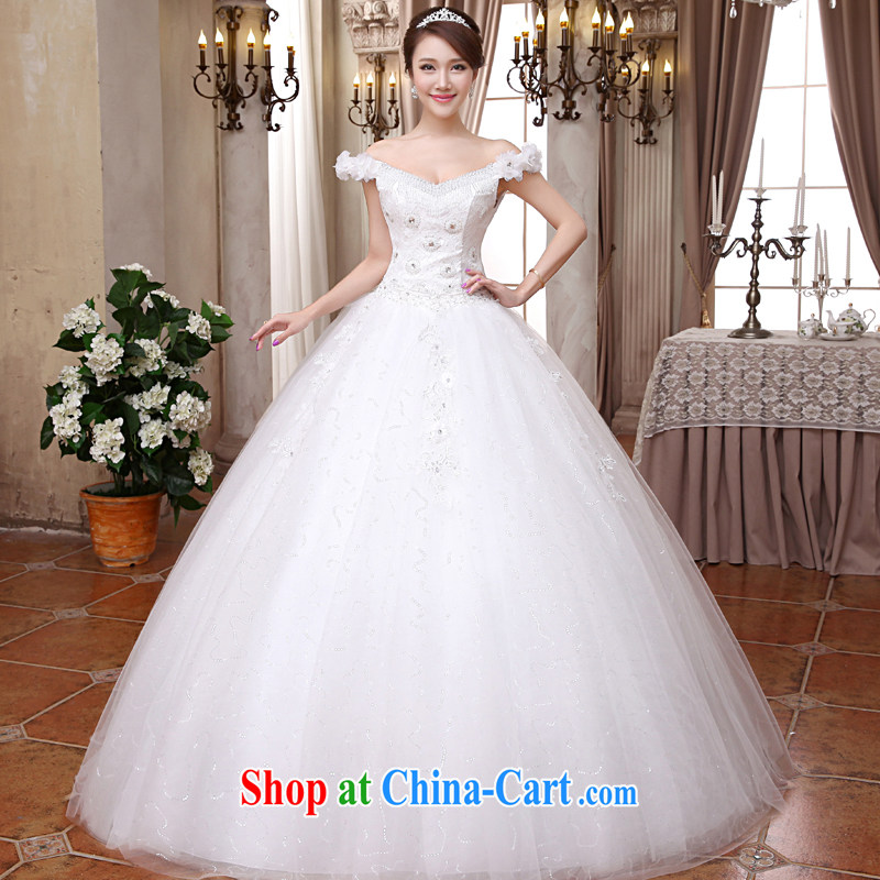 A good service is 2015 new Korean bridal wedding dress V for cultivating long, with graphics thin wedding dress white XXL, good service, and, shopping on the Internet