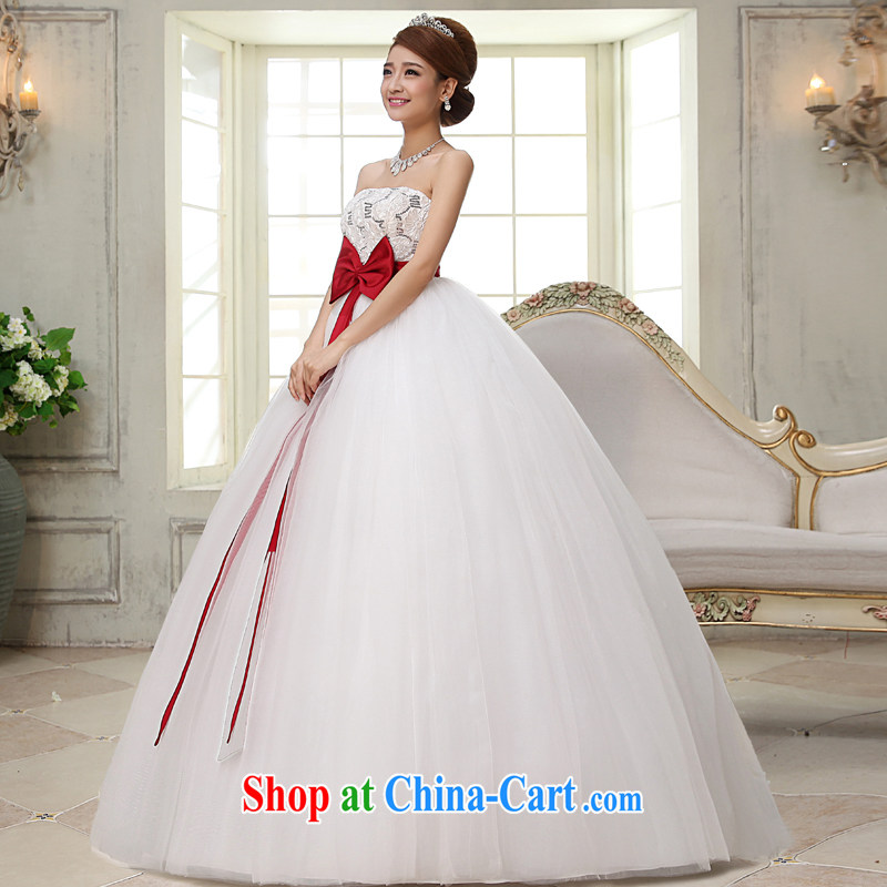 A good service is 2015 new bride Korean high waist maternity wedding dress Mary Magdalene the chest, thick mm wedding dress white 6 XL, good service, and, shopping on the Internet