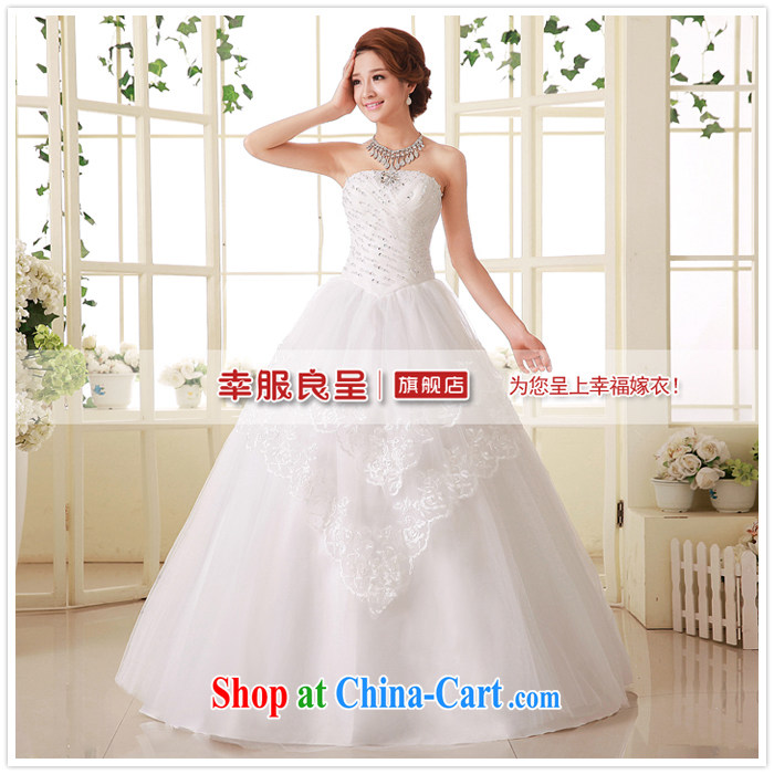 Service was good at Korean bridal wedding dress Princess Mary Magdalene chest parquet drill sweet with tie-cultivating wedding dress dress white 4XL pictures, price, brand platters! Elections are good character, the national distribution, so why buy now enjoy more preferential! Health