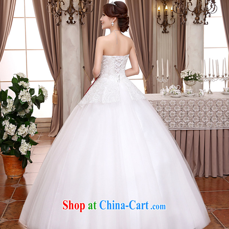 A good service is 2015 new Korean bridal wedding dress wiped his chest strap with sweet Princess wedding dress white XXL, good service, and, shopping on the Internet