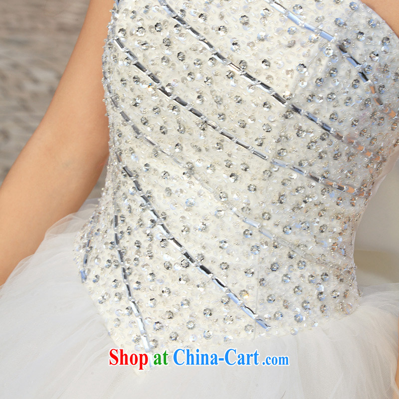 The bride's wedding dresses, shoulder exquisite beaded wedding sweet shaggy Princess wedding new 989 M, the bride, shopping on the Internet