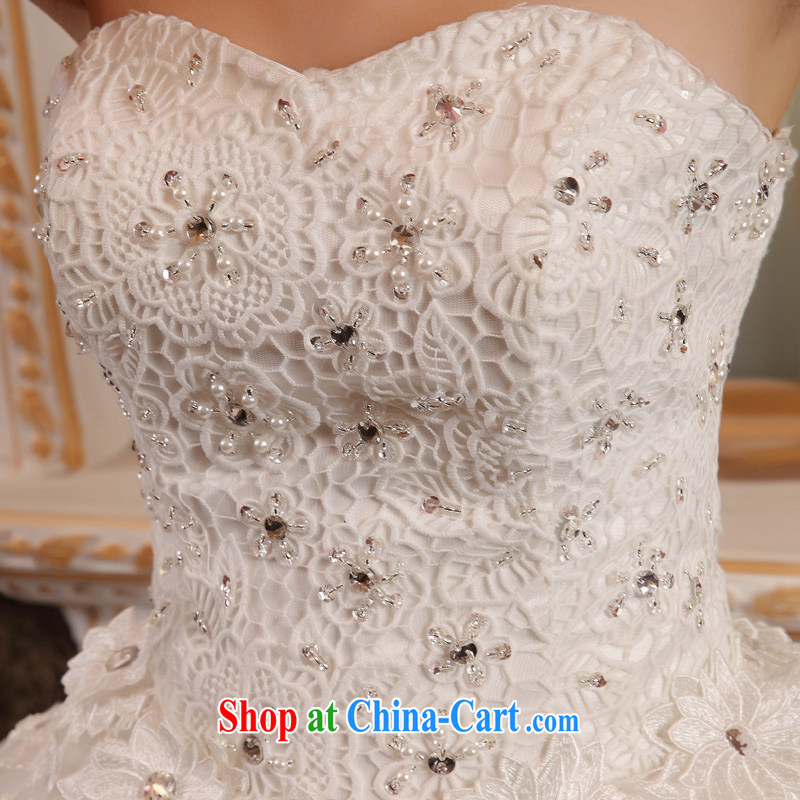 A good service is 2015 new bride Korean fashion lace wiped his chest to graphics thin wedding dress wedding dress white 4XL, good service, and, shopping on the Internet