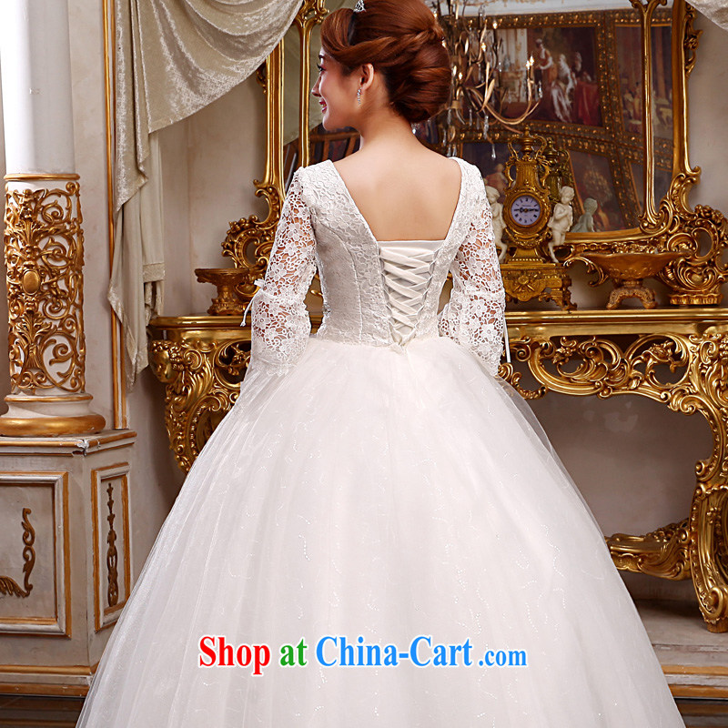 A good service is 2015 new Bridal Fashion a Field shoulder wedding dress lace with Princess tie wedding dress white XXL, good service, and, shopping on the Internet
