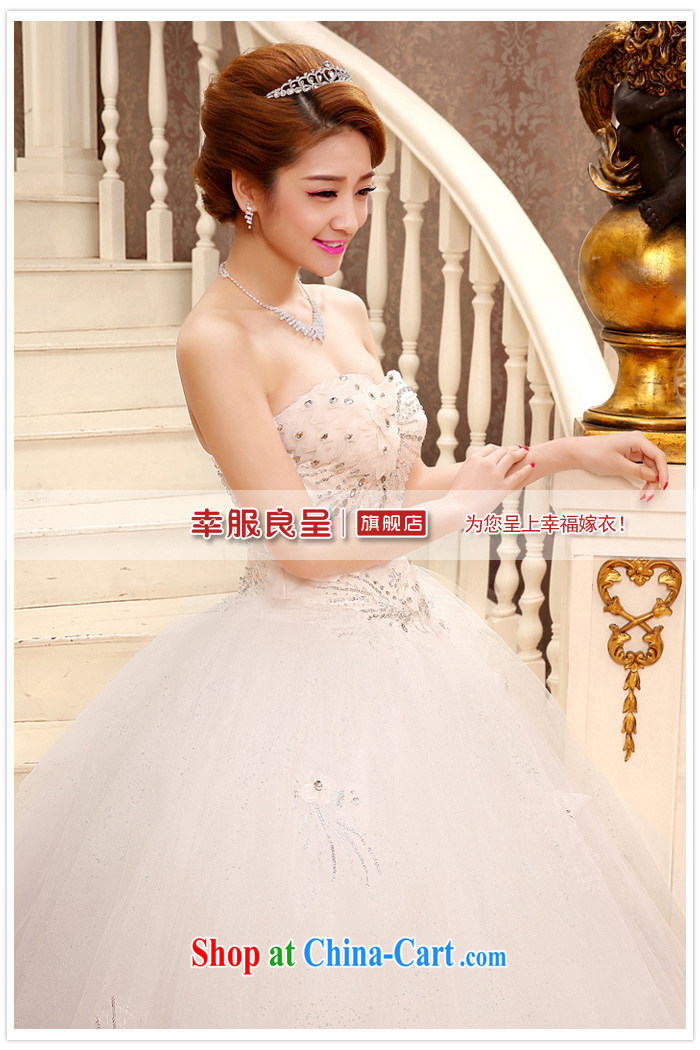 A good service is 2015 new Korean bridal fashion Princess wiped off his chest and sweet wedding dress wedding dress white XXL pictures, price, brand platters! Elections are good character, the national distribution, so why buy now enjoy more preferential! Health