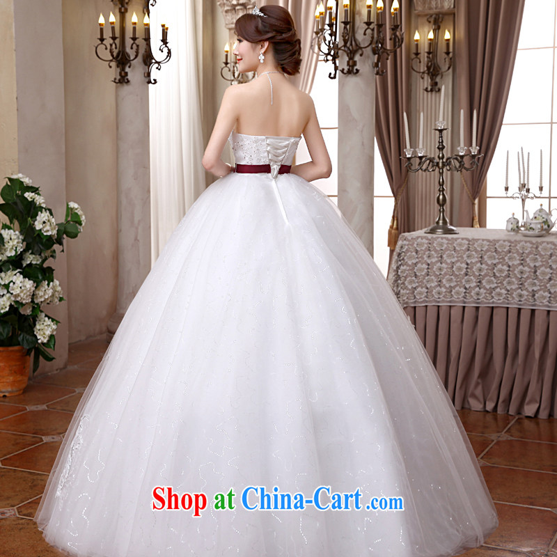 A good service is 2015 new Korean bridal wedding dress wiped his chest bow-tie with tie-Princess wedding dress white XXL, good service, and, shopping on the Internet