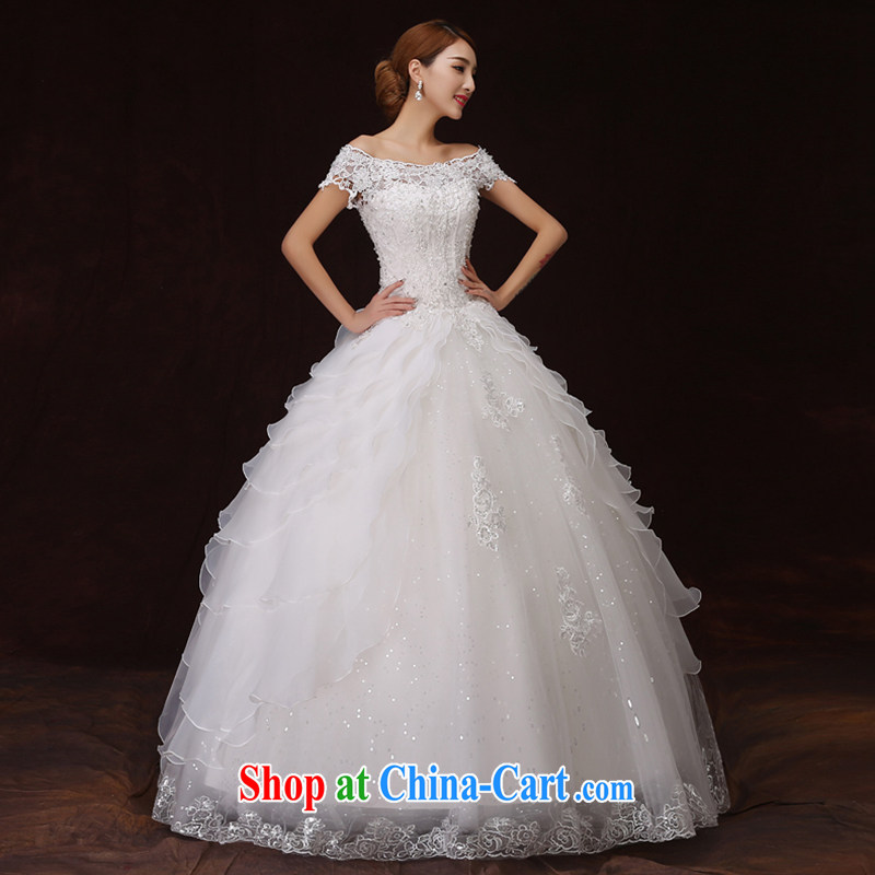 There is embroidery bridal 2015 new retro graphics thin the Field shoulder lace three-dimensional flowers shaggy dress Princess wedding white tailored is not final, and is by no means a bride, and, on-line shopping