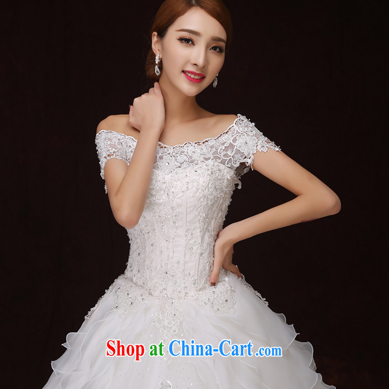There is embroidery bridal 2015 new retro graphics thin the Field shoulder lace three-dimensional flowers shaggy dress Princess wedding white tailored is not final, and is by no means a bride, and, on-line shopping