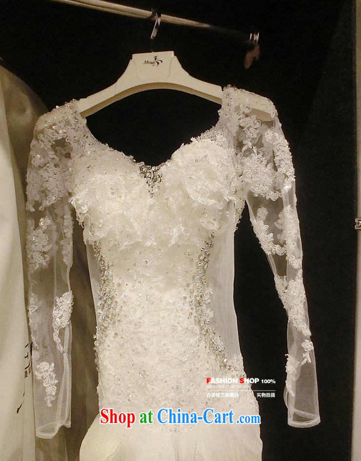 wedding dresses, marry us arts 2015 new Korean winter long-sleeved stylish lace-tail 7687 bridal wedding 1.5 M tail XXXL pictures, price, brand platters! Elections are good character, the national distribution, so why buy now enjoy more preferential! Health