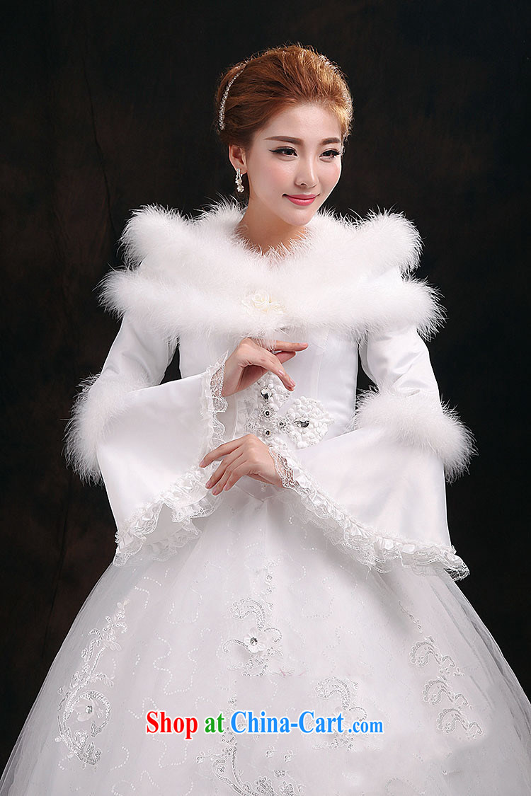 There is a bride's winter wedding long-sleeved thick winter, wedding sweet graphics thin wedding YY 2912 white XL pictures, price, brand platters! Elections are good character, the national distribution, so why buy now enjoy more preferential! Health