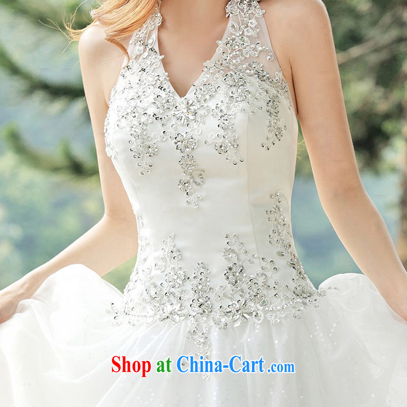 The wedding dresses new 2015 Korean sweet Princess simplicity is also the strap V-neck sexy wedding 937 L, the bride, shopping on the Internet