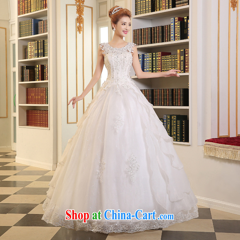The Vanessa wedding dresses 2015 summer new marriages wedding double-shoulder lace wedding white strap long wedding a field shoulder with wedding A field dress white XXL (the Chest on the 3 piece set, the Vanessa (Pnessa), and, on-line shopping