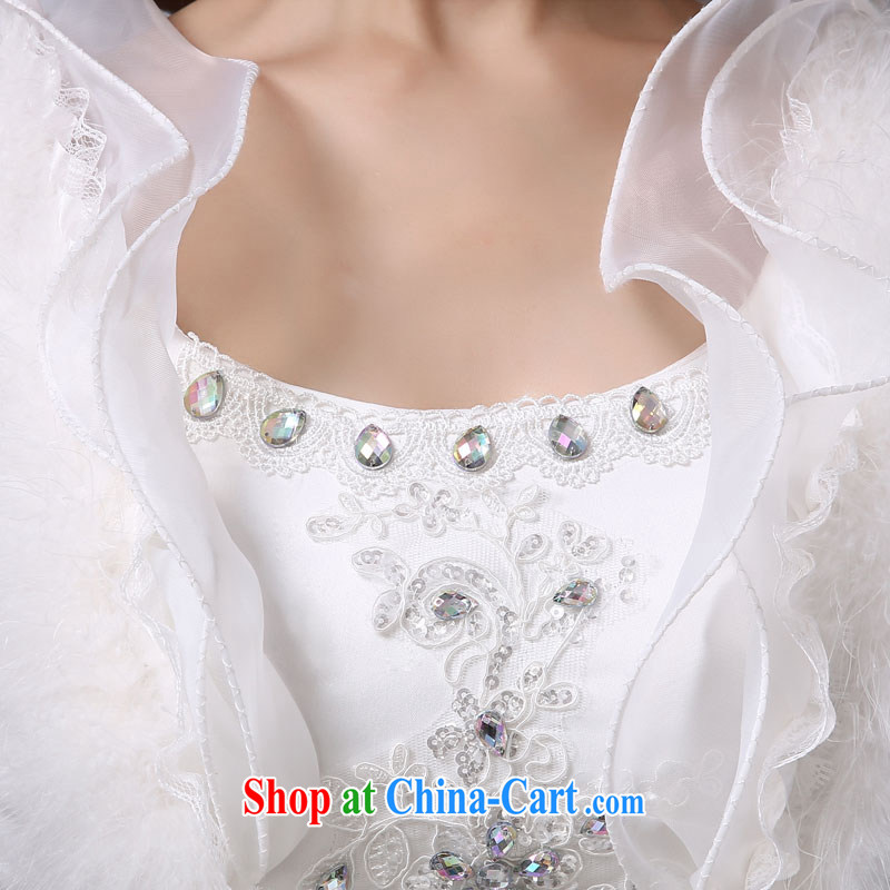 wedding dresses 2014 new flouncing collar Bow Tie winter with thick winter and cotton long-sleeved tie-waist high Korean pregnant women larger wedding XXL, Diane M Ki, shopping on the Internet