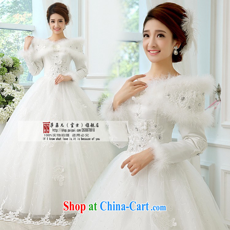 Korean-style Korean Princess long-sleeved warm tie wedding dresses 2014 winter winter, winter sweet tie wedding Customer to size up to do not return pictures, price, brand platters! Elections are good character, the national distribution, so why buy now enjoy more preferential! Health
