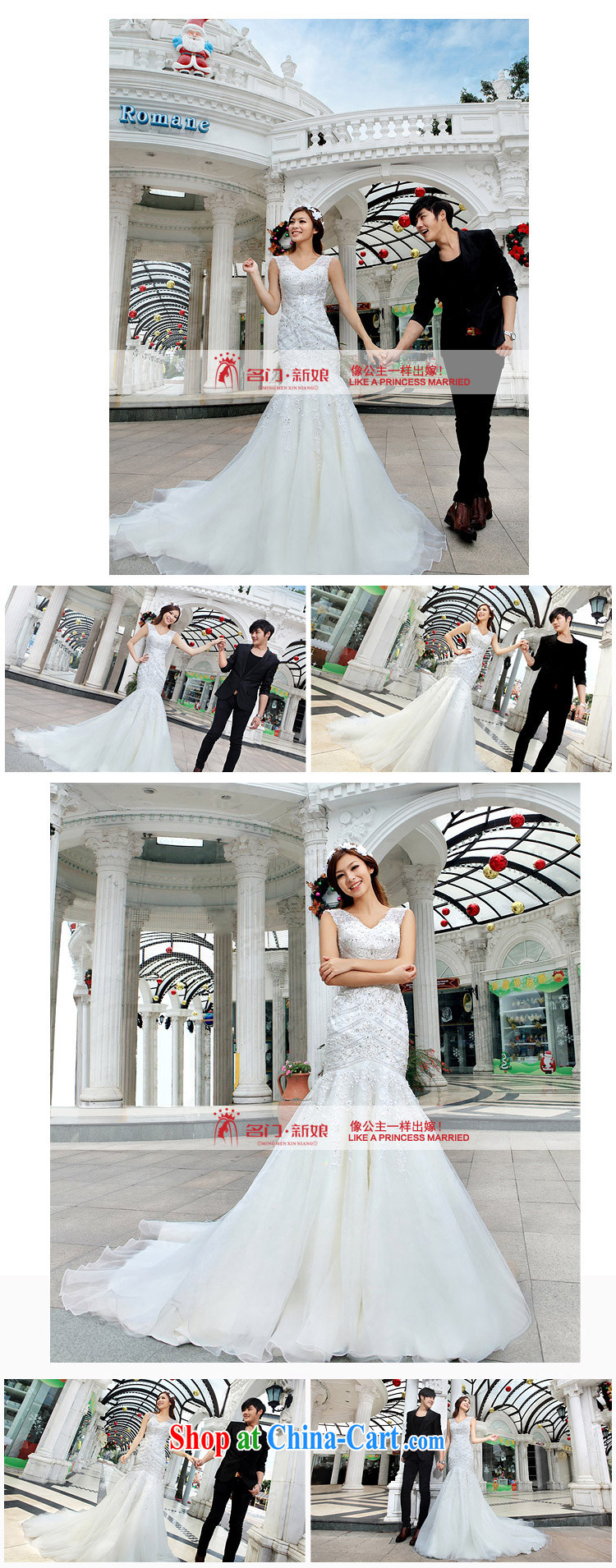 The wedding dresses sweet elegant Princess tail wedding new 2015 crowsfoot double-shoulder wedding A M 990 pictures, price, brand platters! Elections are good character, the national distribution, so why buy now enjoy more preferential! Health