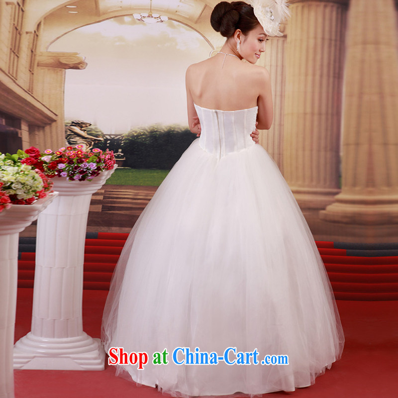 The bride's wedding dresses Korean version Mary Magdalene Princess chest 2015 new sweet elegance with wedding 711 M, the bride, shopping on the Internet