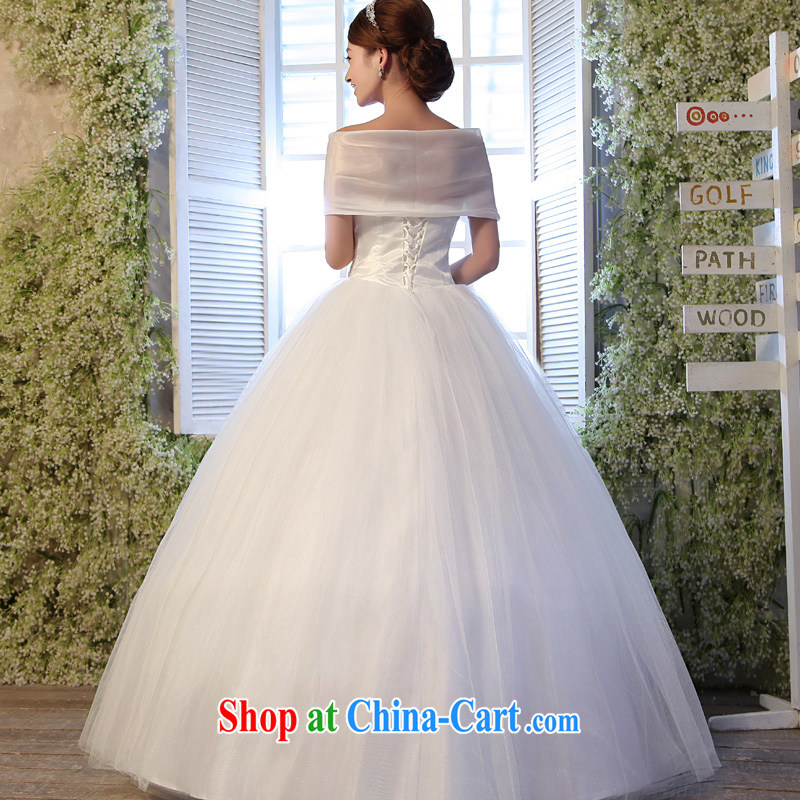 A good service is 2015 new bag shoulder wiped his chest Korean bridal graphics thin wedding dress the code mm thick wedding dress white 4XL, good service, and, shopping on the Internet