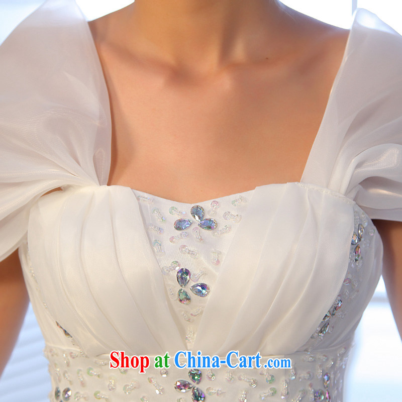 A good service is 2015 new bag shoulder wiped his chest Korean bridal graphics thin wedding dress the code mm thick wedding dress white 4XL, good service, and, shopping on the Internet