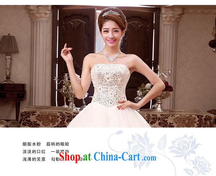 A good service is 2015 new bride wedding dress Korean Princess wiped his chest and stylish tie wedding dress white XXL pictures, price, brand platters! Elections are good character, the national distribution, so why buy now enjoy more preferential! Health