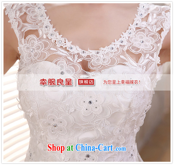 A good service is 2015 new shoulders Korean bridal wedding dress a Field shoulder courage empty lace stylish wedding dress white XXL pictures, price, brand platters! Elections are good character, the national distribution, so why buy now enjoy more preferential! Health