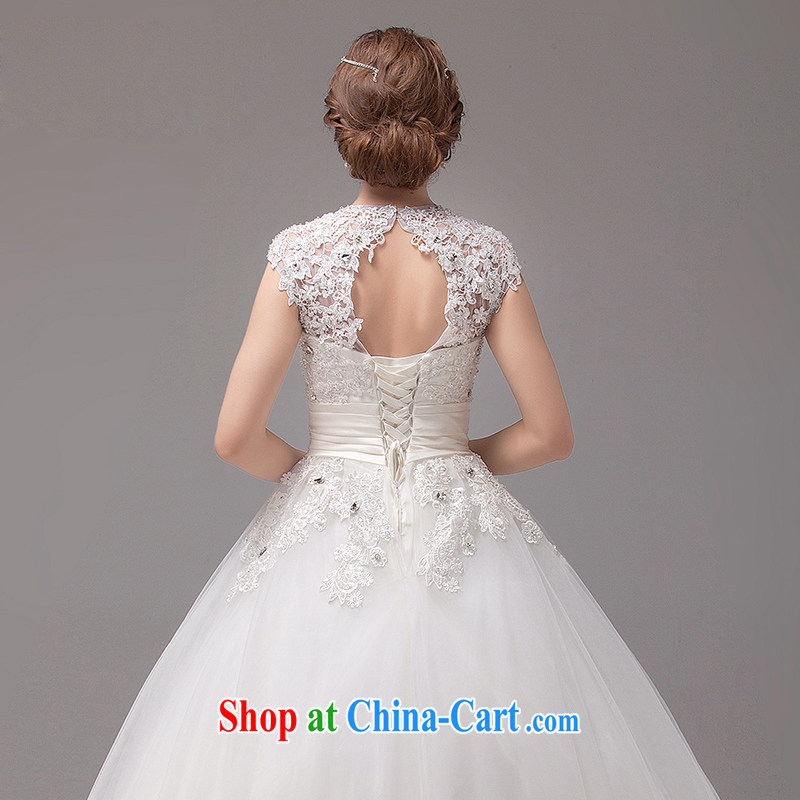 MSLover French elegant antique double-shoulder sexy exposed back lace Princess bride's marriage as well as the swing-out tents and align with wedding 2268 m White tailored products (MSLOVER), and, on-line shopping