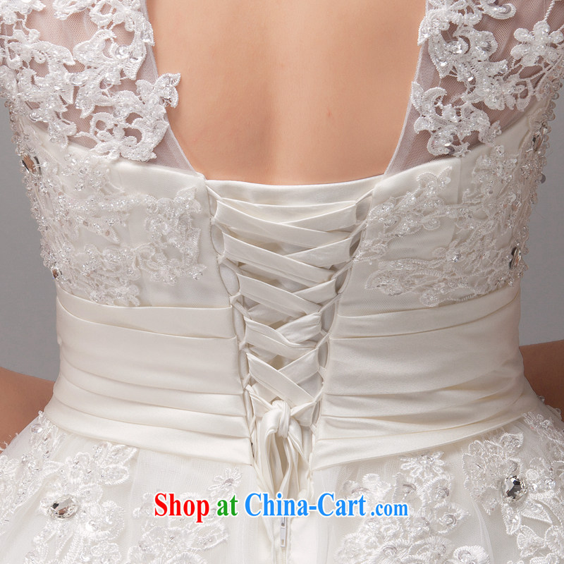 MSLover French elegant antique double-shoulder sexy exposed back lace Princess bride's marriage as well as the swing-out tents and align with wedding 2268 m White tailored products (MSLOVER), and, on-line shopping