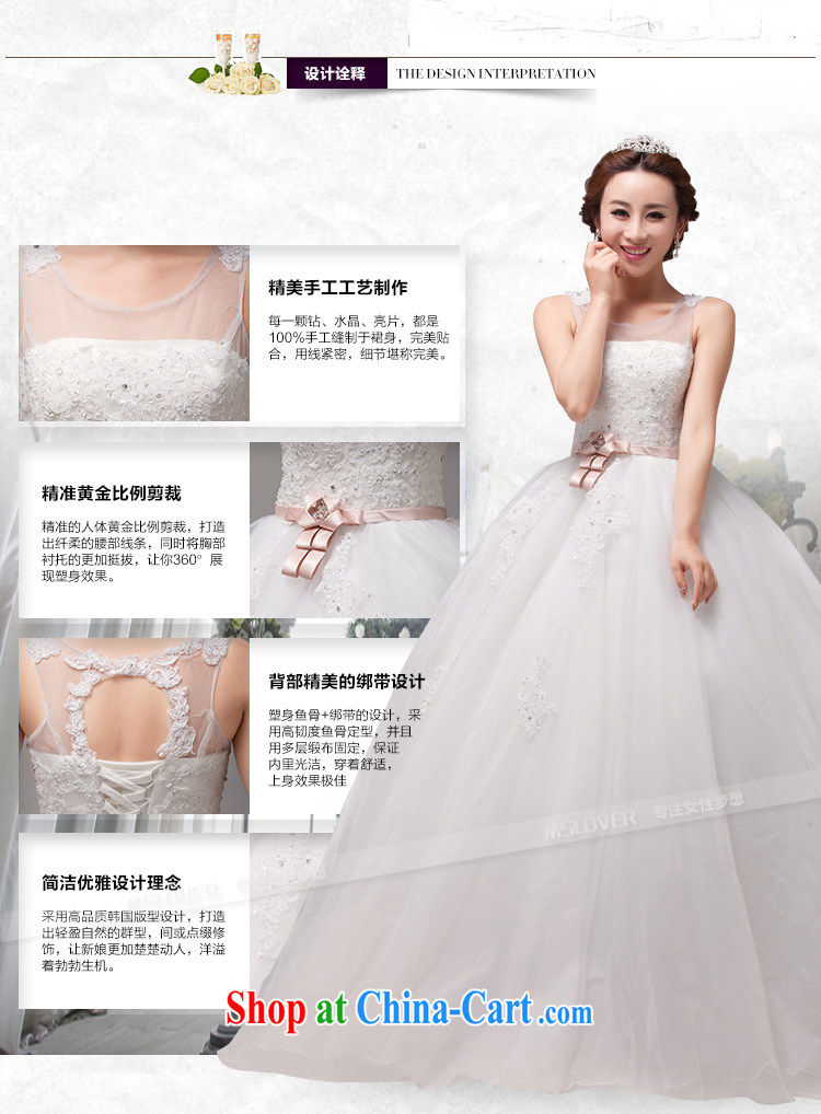 MSLover sexy back exposed Korean-style, high-waist pregnant women Beauty wedding lace inserts drill with straps bridal shaggy Princess wedding HS 131,007 white tailored pictures, price, brand platters! Elections are good character, the national distribution, so why buy now enjoy more preferential! Health