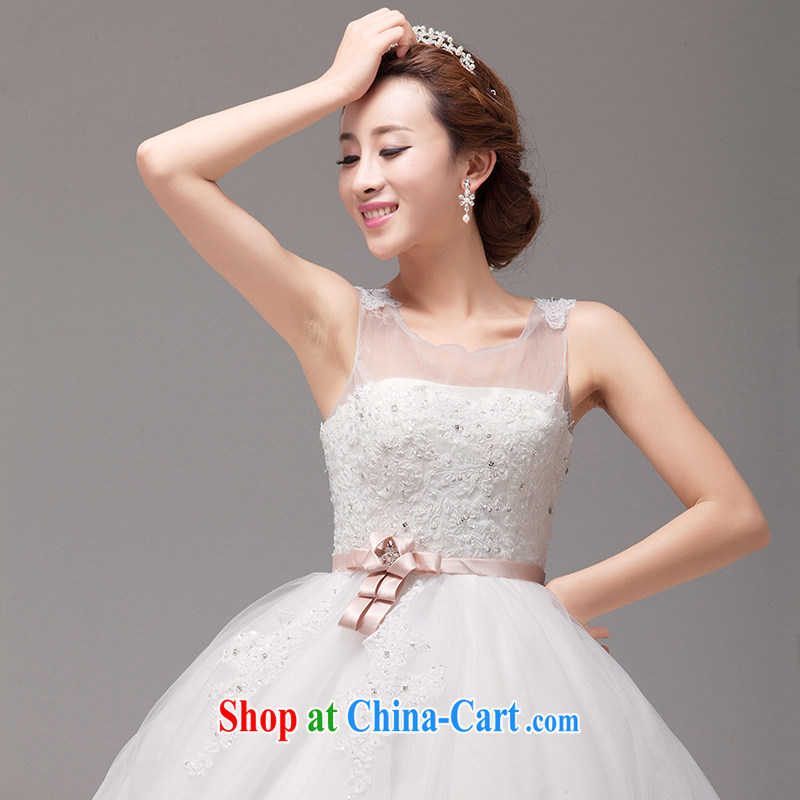MSLover sexy back exposed Korean-style, high-waist pregnant women Beauty wedding lace-wood drill with a strap bridal shaggy Princess wedding HS 131,007 m White tailored products (MSLOVER), and, on-line shopping