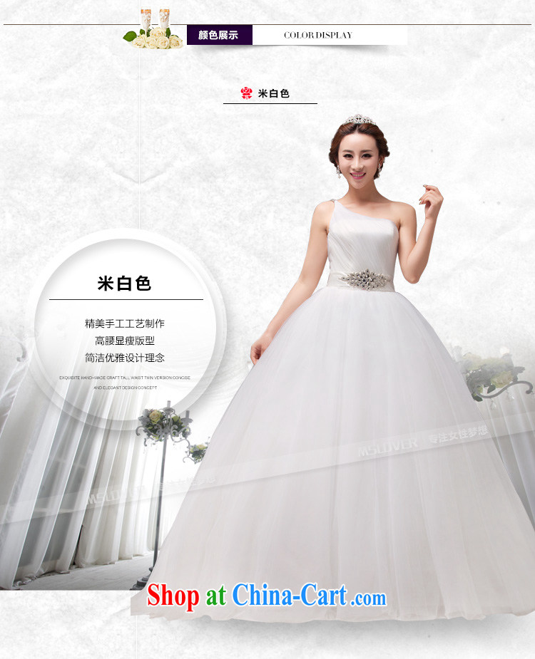 MSLover Korean elegant style large skirt with shaggy bridal wedding elegant single shoulder flash drill with straps Princess wedding HS 131,008 white tailored pictures, price, brand platters! Elections are good character, the national distribution, so why buy now enjoy more preferential! Health
