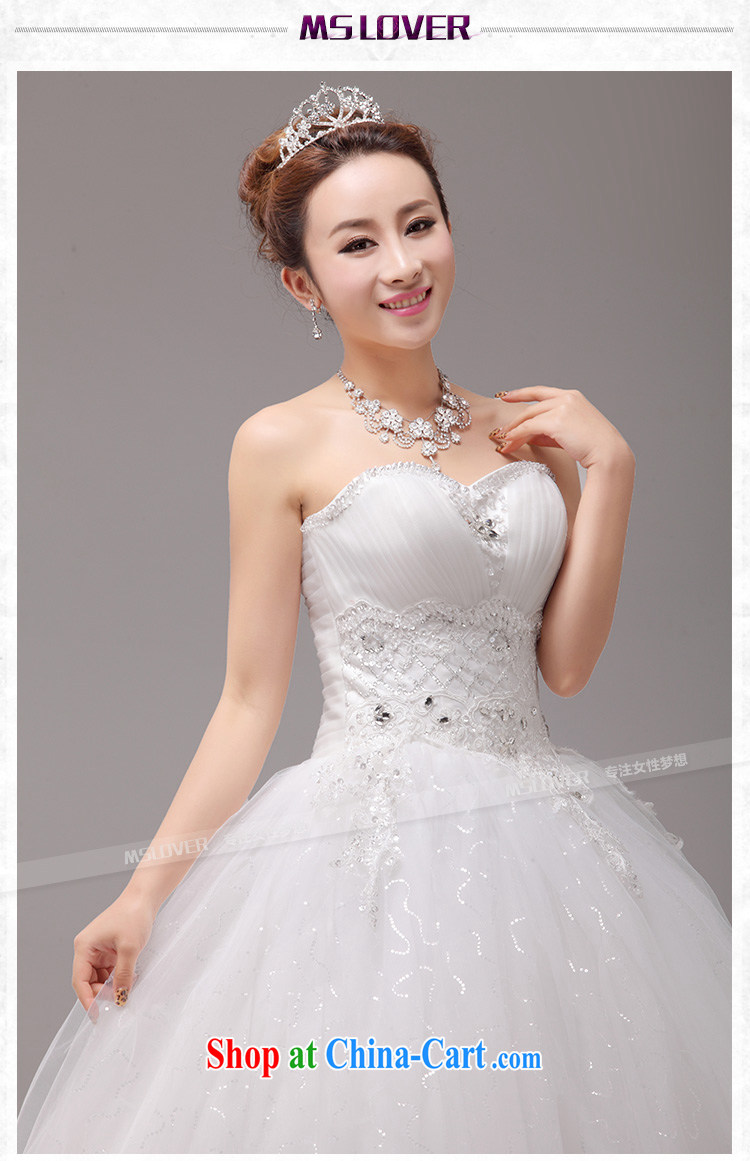 MSLover new Korean-style graphics thin with tie wedding crystal Princess bride wedding sweet Mary Magdalene chest lace wedding HS 131,004 white tailored pictures, price, brand platters! Elections are good character, the national distribution, so why buy now enjoy more preferential! Health