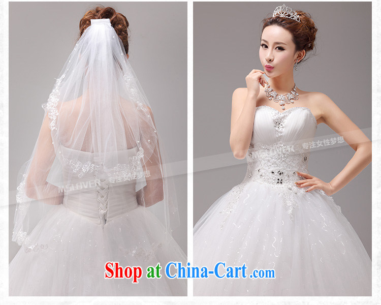 MSLover new Korean-style graphics thin with tie wedding crystal Princess bride wedding sweet Mary Magdalene chest lace wedding HS 131,004 white tailored pictures, price, brand platters! Elections are good character, the national distribution, so why buy now enjoy more preferential! Health