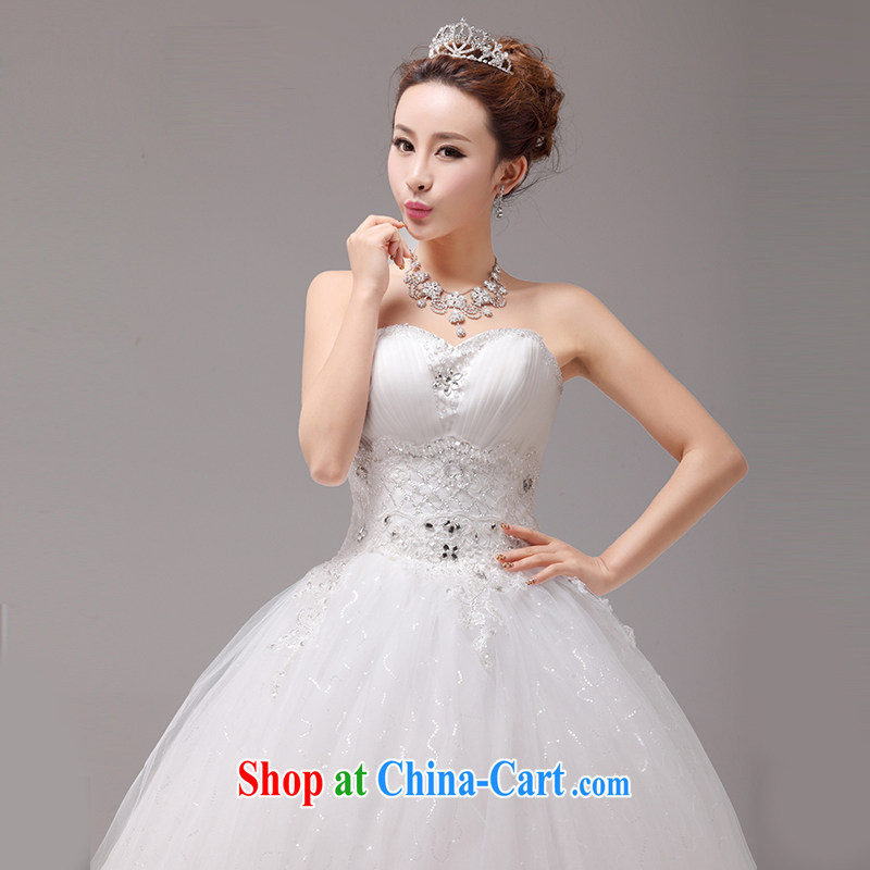 MSLover new Korean-style graphics thin with a strap wedding crystal Princess bride wedding sweet Mary Magdalene chest lace wedding HS 131,004 m White tailored products (MSLOVER), and, on-line shopping