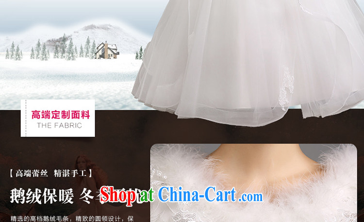 Early spread in winter, marriages wedding dresses Korean video thin thick wedding thick warm long-sleeved shaggy dress wedding white XXL code pictures, price, brand platters! Elections are good character, the national distribution, so why buy now enjoy more preferential! Health