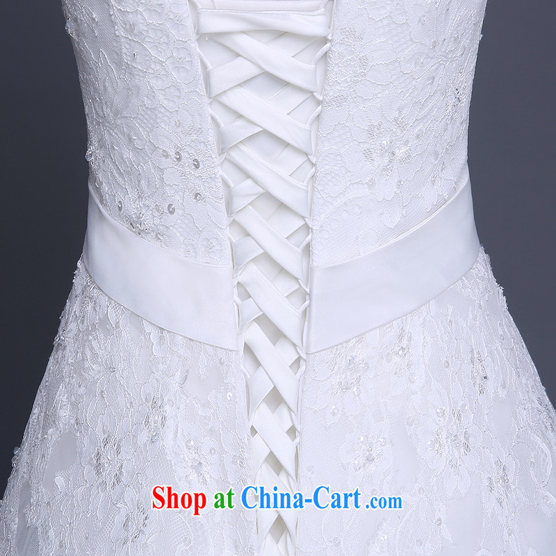 Sophie HIV than new 2015 wedding dresses summer Korean bridal white beauty wedding with parquet drill wipe the chest, wedding video thin wedding female white XL, than AIDS (SOFIE ABBY), online shopping