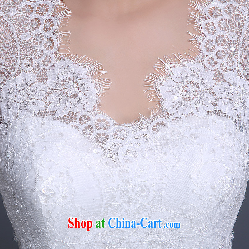 Sophie HIV than new 2015 wedding dresses summer Korean bridal white beauty wedding with parquet drill wipe the chest, wedding video thin wedding female white XL, than AIDS (SOFIE ABBY), online shopping
