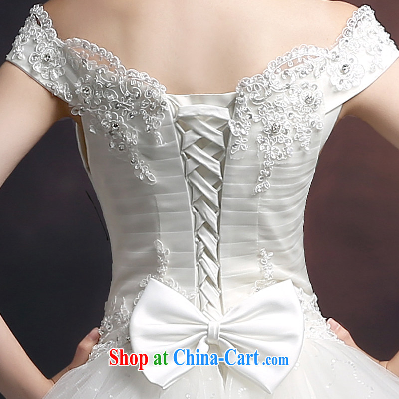 New 2015 winter bridal wedding dresses and stylish Korean version field shoulder bag shoulder bridal with strap beauty video thin wedding dresses white L, 100-ball (Ball Lily), and, on-line shopping