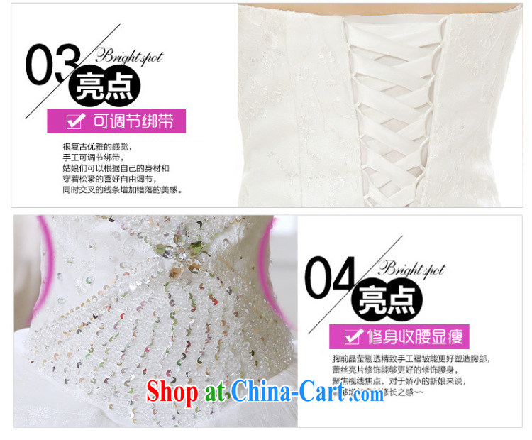 Drag and drop the wedding Winter spring 2015 new stylish lace inserts drill wiped chest strap beauty Deluxe long-tail marriages wedding winter New Product Package Mail white XXXL needed to do 5 - 7 Day Shipping pictures, price, brand platters! Elections are good character, the national distribution, so why buy now enjoy more preferential! Health