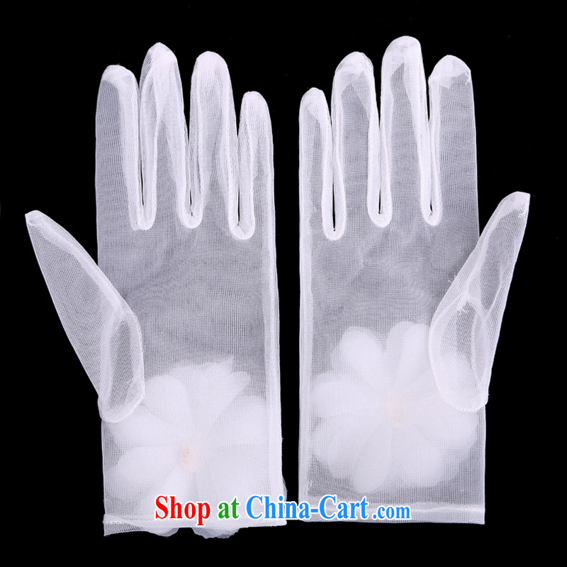 Hi Ka-hi 2014 new bridal gloves white lace short parquet drill flowers wedding gloves NS 03 ivory, code, Hi Ka-hi, shopping on the Internet