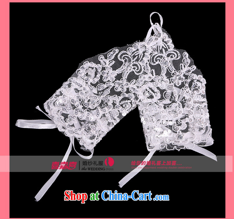 Hi Ka-hi 2014 new bridal gloves white lace short strap wedding missed the gloves NS 06 ivory are code pictures, price, brand platters! Elections are good character, the national distribution, so why buy now enjoy more preferential! Health