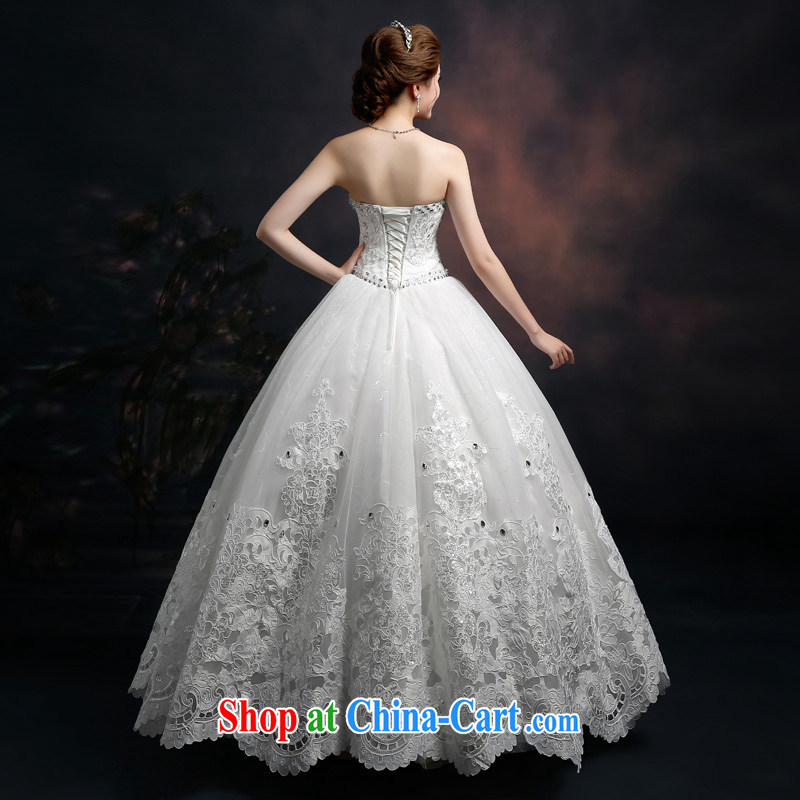 Ting Beverly wedding dresses 2015 new marriages and stylish Korean wedding chest erase graphics thin beauty larger straps with white XXL Ting, Beverly (tingbeier), online shopping