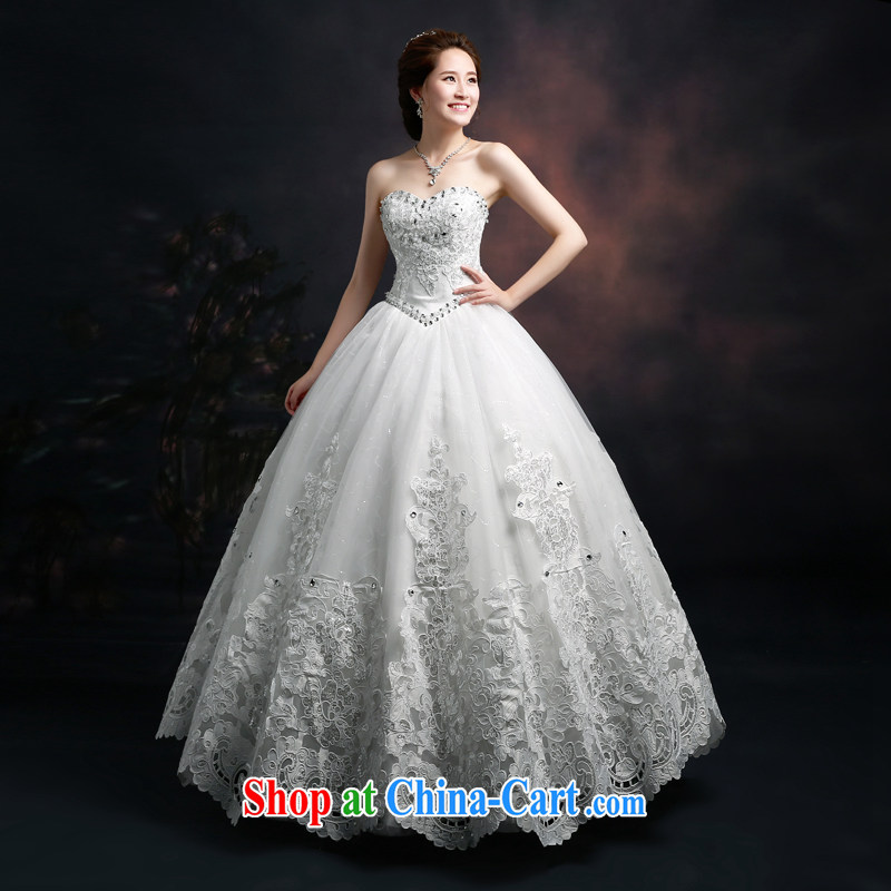 Ting Beverly wedding dresses 2015 new marriages and stylish Korean wedding chest erase graphics thin beauty larger straps with white XXL Ting, Beverly (tingbeier), online shopping