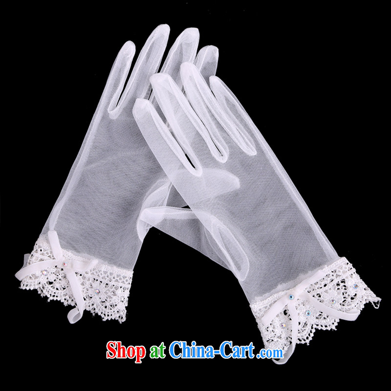 Hi Ka-hi 2014 new short, bridal gloves white lace lace strap wedding gloves NS 09 ivory, code, Hi Ka-hi, shopping on the Internet