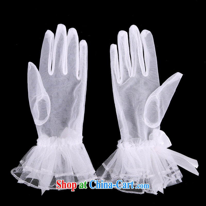 Hi Ka-hi 2014 new bridal gloves white lace short butterfly wedding dresses gloves NS 10 ivory, code, Hi Ka-hi, shopping on the Internet