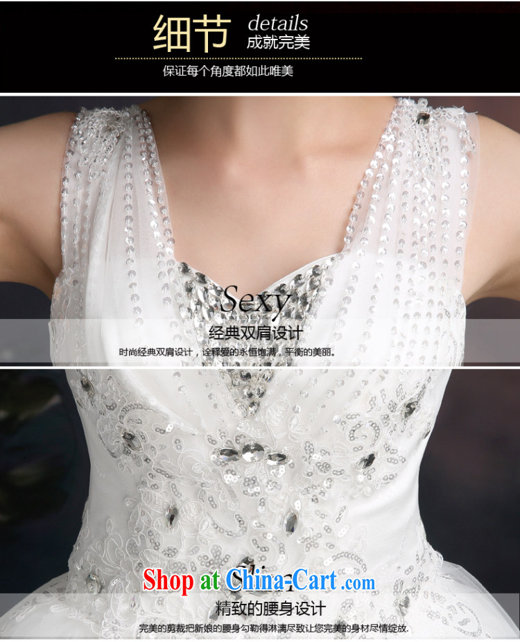 Ting Beverly 2015 new wedding shoulders Korean fashion marriages wedding dresses Deep V the waist straps with spring white XXL pictures, price, brand platters! Elections are good character, the national distribution, so why buy now enjoy more preferential! Health